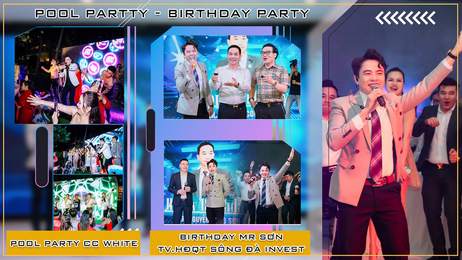 Pool party CC White & Birthday TV.HĐQT Sông Đà Invest